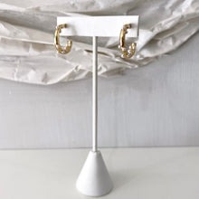 Load image into Gallery viewer, Serene Gold Pearl Hoops
