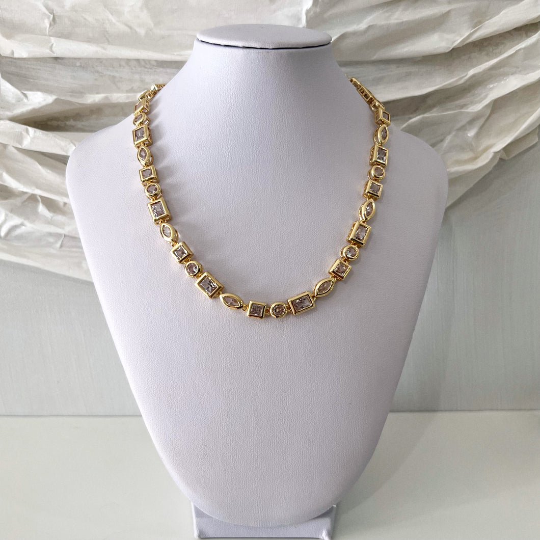 Bezeled Gem Necklace