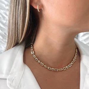 Bezeled Gem Necklace