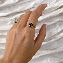 Load image into Gallery viewer, Colored Clover Ring
