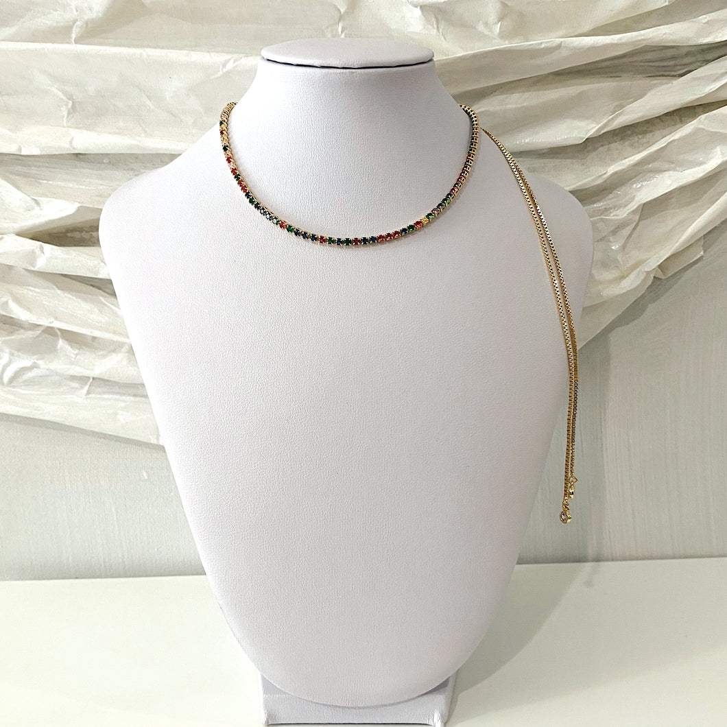 Rainbow Gem Necklace