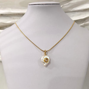 Bella Pearl Charm Necklace