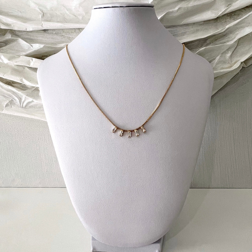 Emerald Cut Necklace