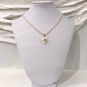 Bella Pearl Charm Necklace