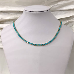 Turquoise Gem Necklace